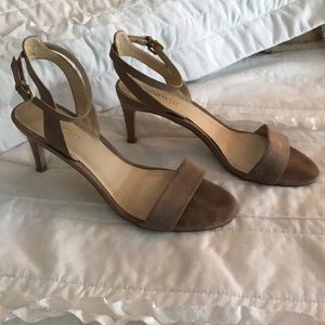 Nine West tan suede pumps